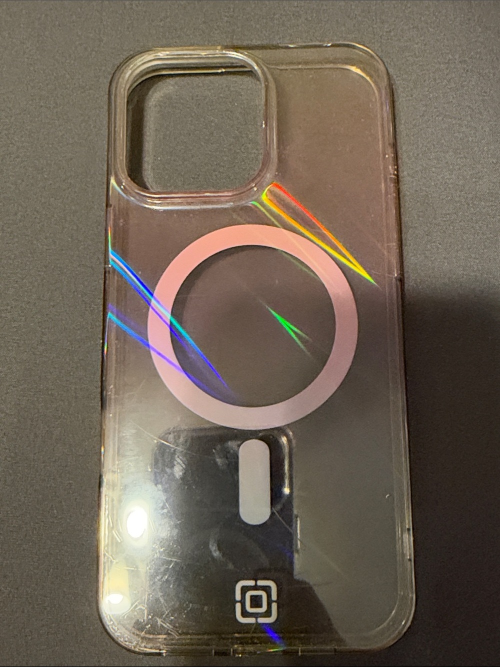 case-mate Clear MagSafe-Compatible Phone Case with Pink Ring